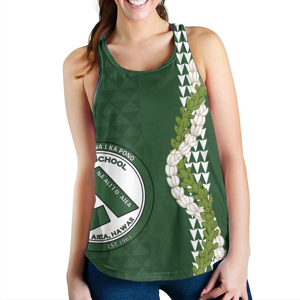 ʻAiea High School Women Tank Puakenikeni Maile Flower Lei