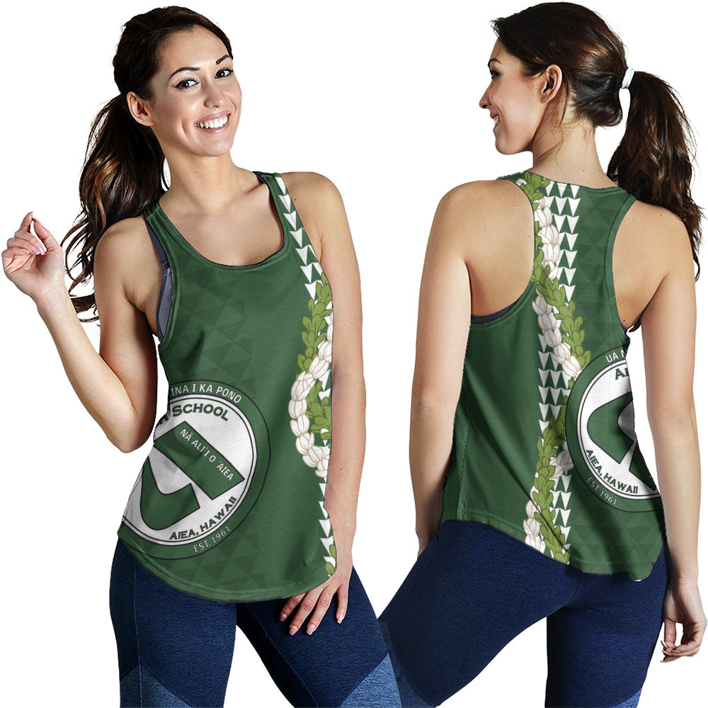 ʻAiea High School Women Tank Puakenikeni Maile Flower Lei