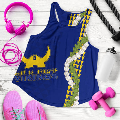 Hilo High School Women Tank Puakenikeni Maile Flower Lei