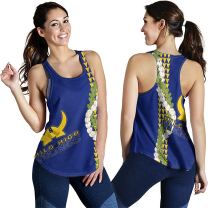Hilo High School Women Tank Puakenikeni Maile Flower Lei
