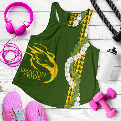 Honokaʻa High & Intermediate School Women Tank Puakenikeni Maile Flower Lei