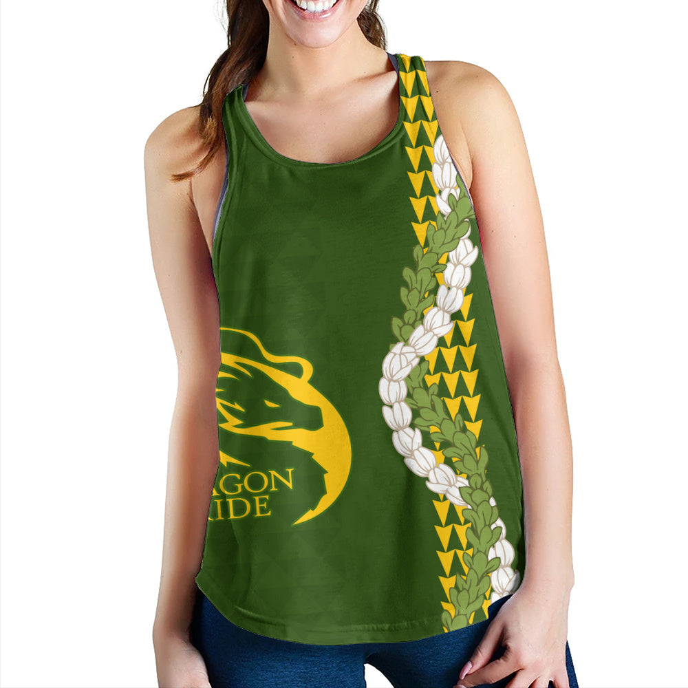 Honokaʻa High & Intermediate School Women Tank Puakenikeni Maile Flower Lei