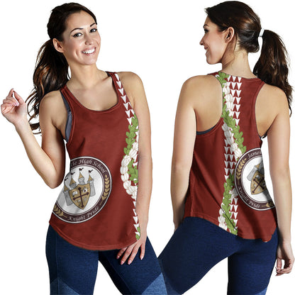 James B. Castle High School Women Tank Puakenikeni Maile Flower Lei