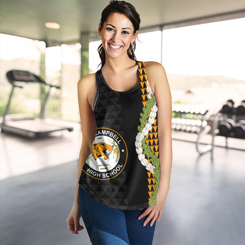 James Campbell High School Women Tank Puakenikeni Maile Flower Lei