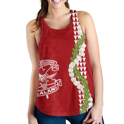 Kalani High School Women Tank Puakenikeni Maile Flower Lei