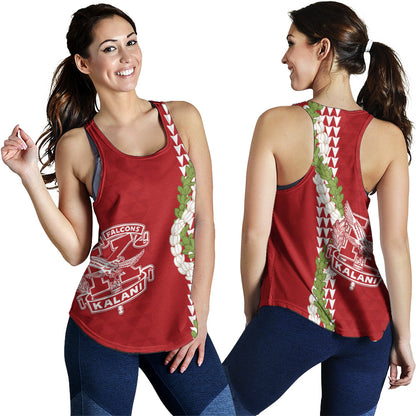 Kalani High School Women Tank Puakenikeni Maile Flower Lei