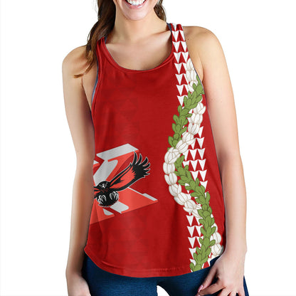 Kauai High School Women Tank Puakenikeni Maile Flower Lei