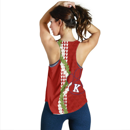 Keaʻau High School Women Tank Puakenikeni Maile Flower Lei