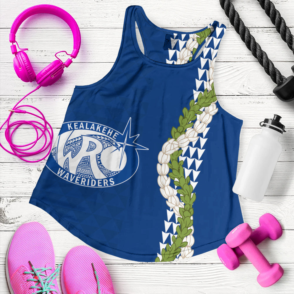 Kealakehe High School Women Tank Puakenikeni Maile Flower Lei