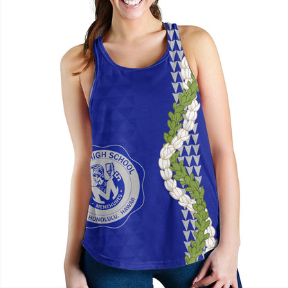 moanalua high school Women Tank Puakenikeni Maile Flower Lei