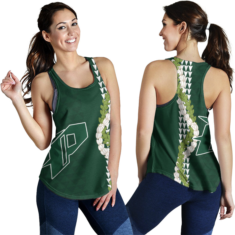 Pahoa High and Intermediate School Women Tank Puakenikeni Maile Flower Lei