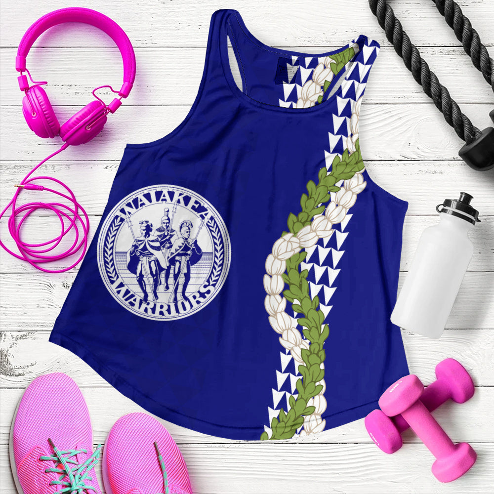 Waiakea High School Women Tank Puakenikeni Maile Flower Lei