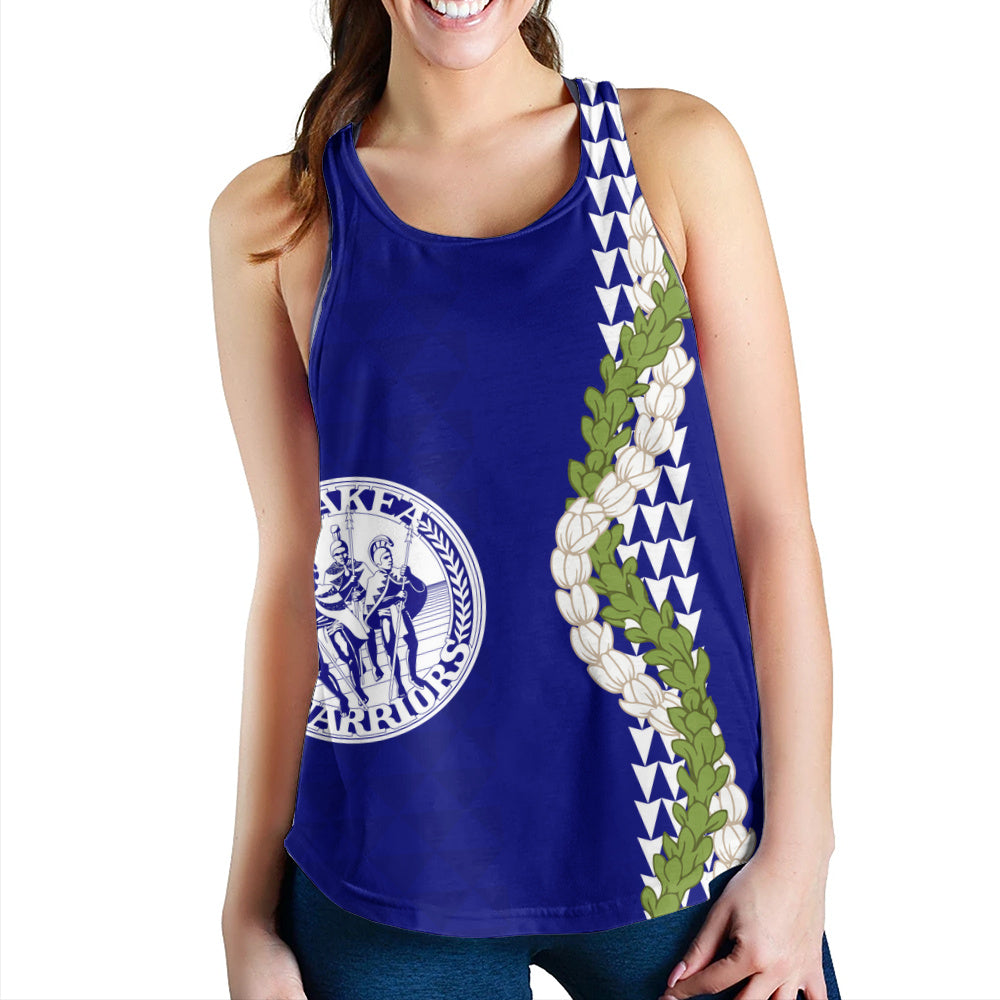 Waiakea High School Women Tank Puakenikeni Maile Flower Lei