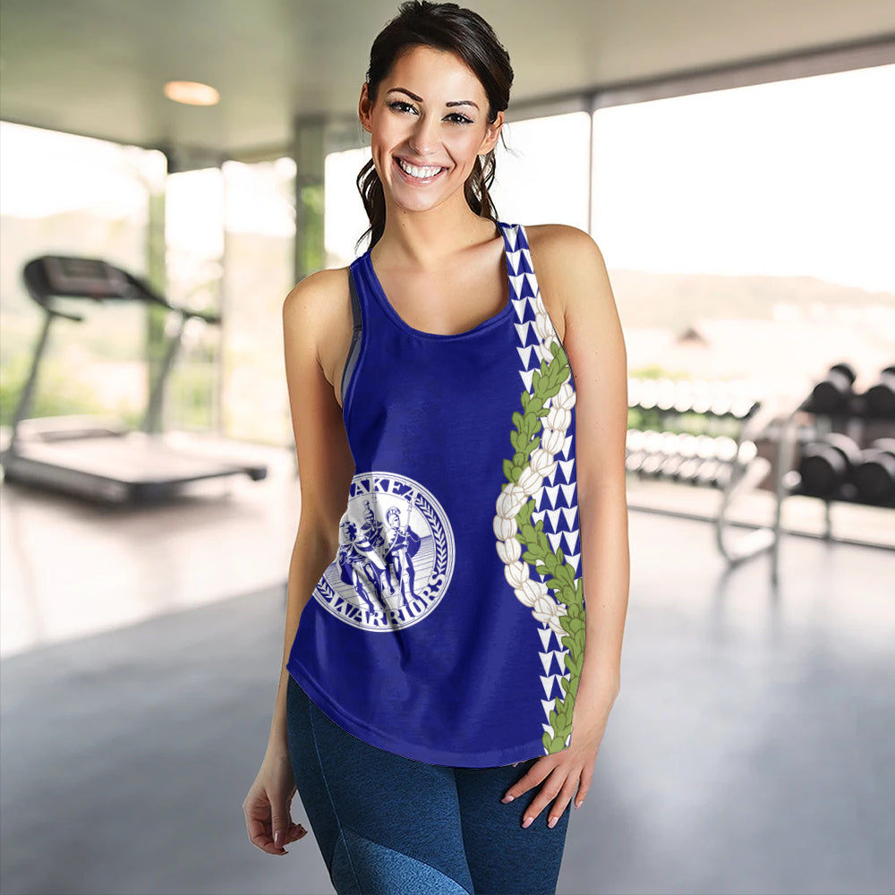 Waiakea High School Women Tank Puakenikeni Maile Flower Lei