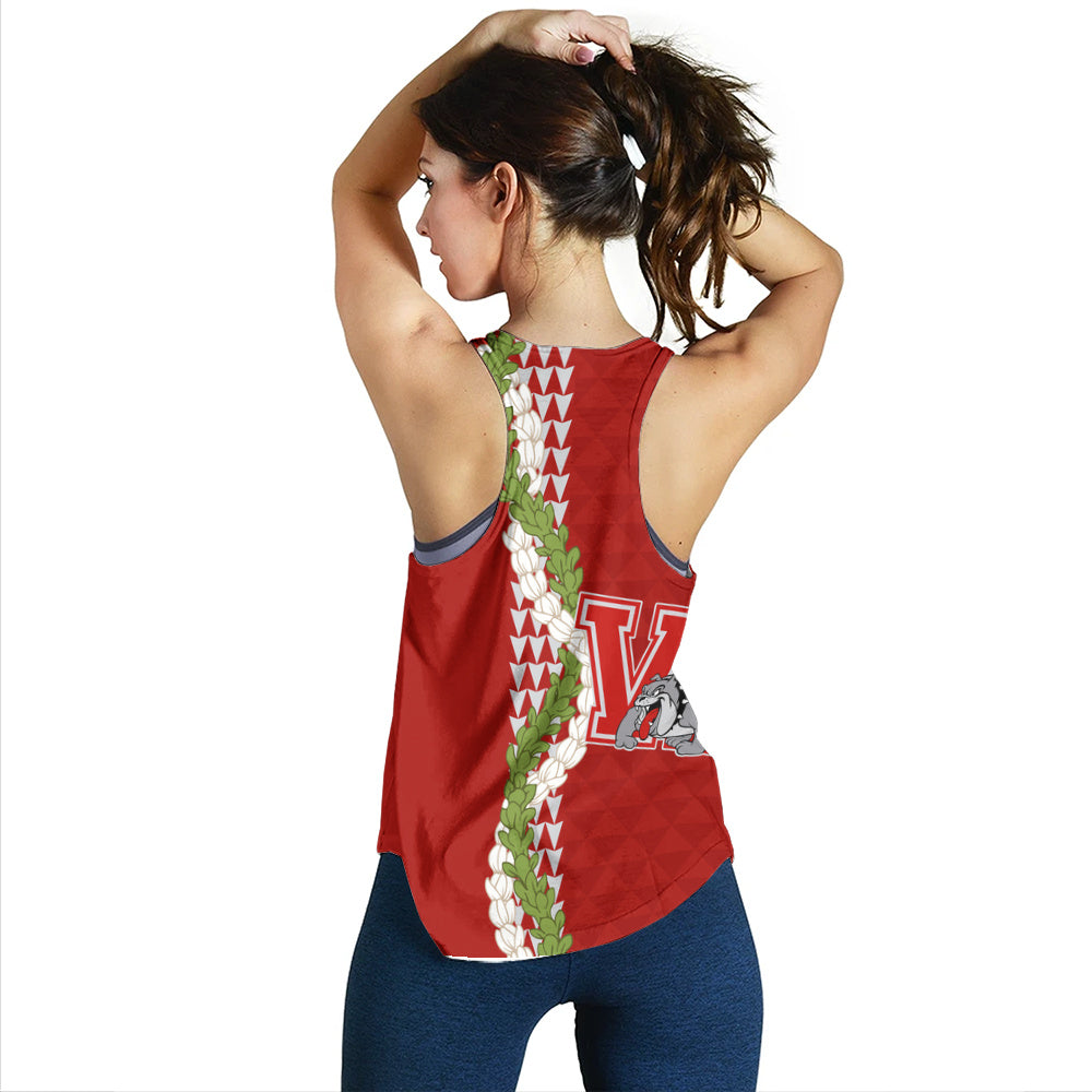 Waialua High and Intermediate School Women Tank Puakenikeni Maile Flower Lei