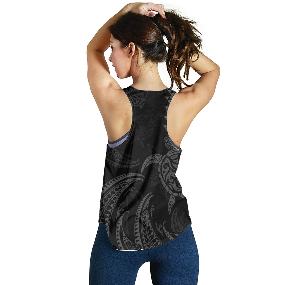 Hawaii Women Tank Polynesian Turtle Tribal Ocean Spirit