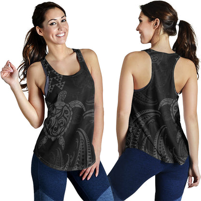Hawaii Women Tank Polynesian Turtle Tribal Ocean Spirit