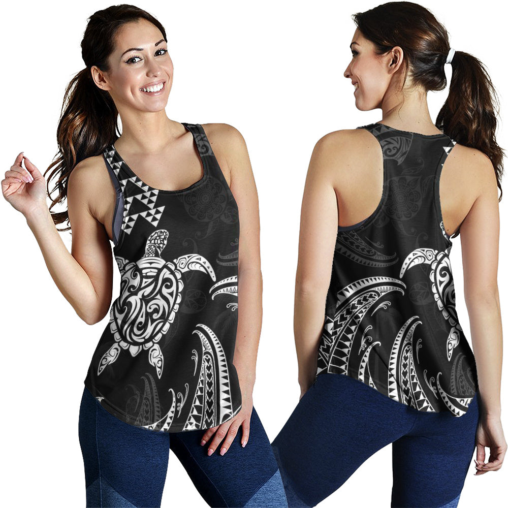 Hawaii Women Tank Polynesian Turtle Tribal Ocean Spirit