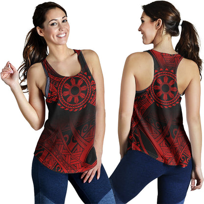Philippines Filipinos Women Tank Polynesian Tribal Sun Tribal Legacy