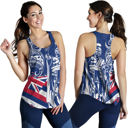 Hawaii Women Tank King Kamehameha Hawaiian Flag Polynesian Pride