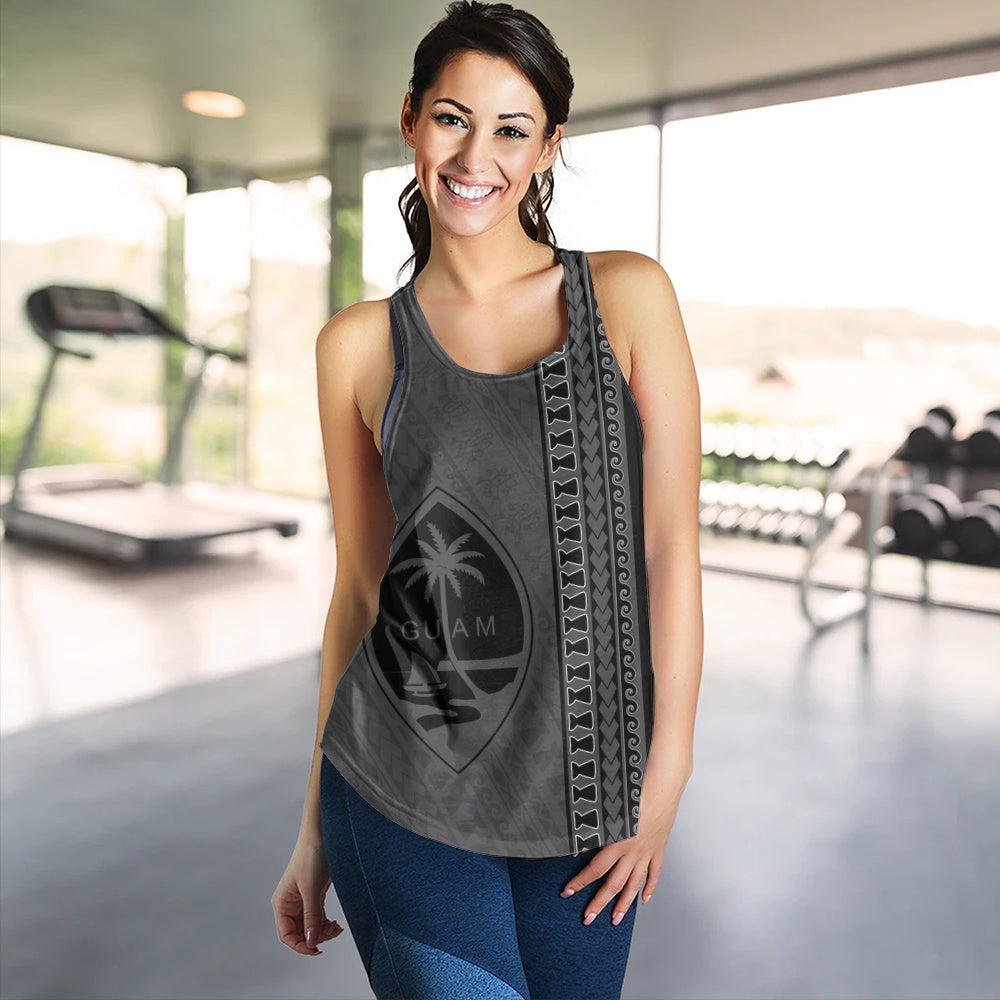 Guam Women Tank Island Crest Chamorro Tribal Heritage