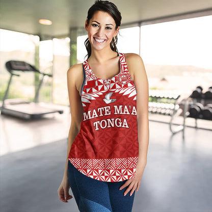 Tonga Women Tank Mate Ma'a Tonga Rugby Royal Crown Polynesian Tribal Pride