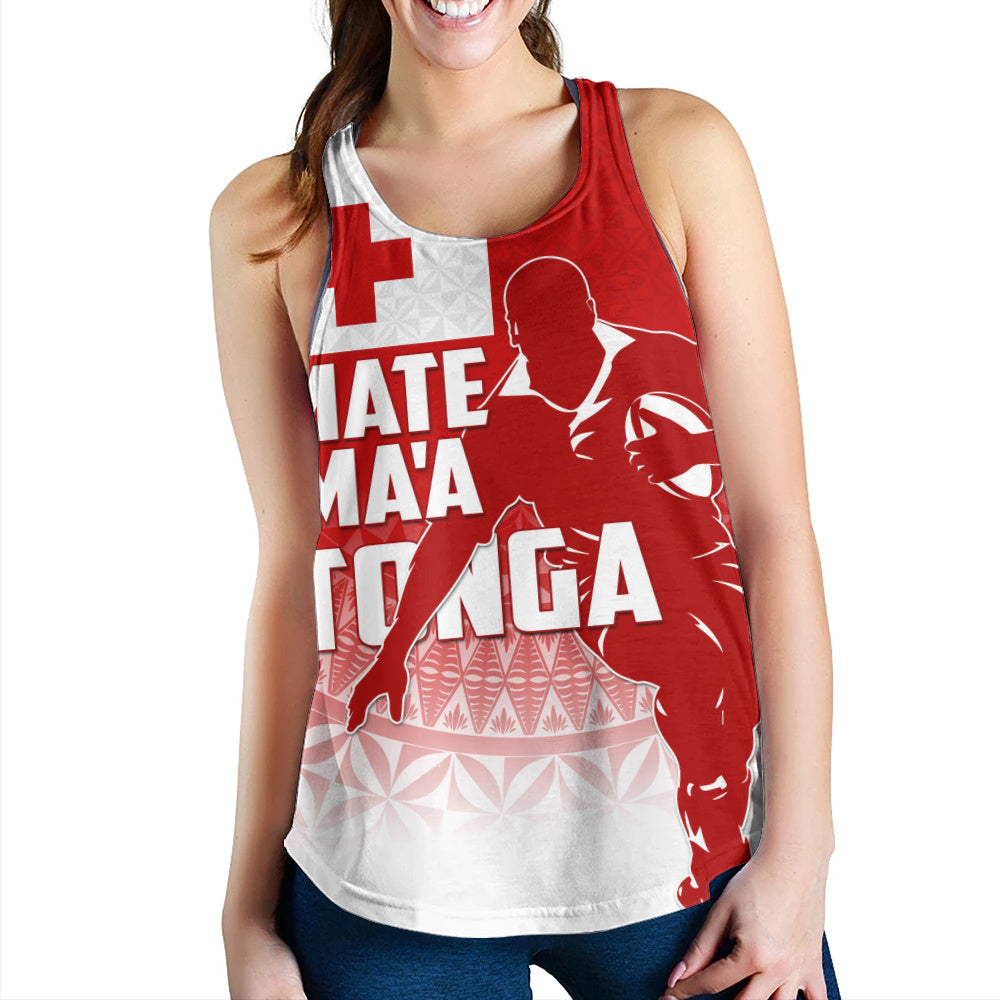 Tonga Women Tank Mate Ma'a Tonga Rugby Ngatu Athletic Style
