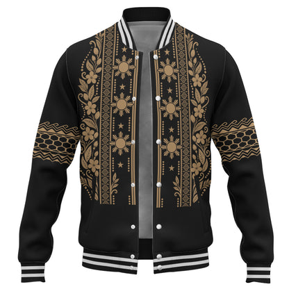 Philippines Filipinos Baseball Jacket Sampaguita Sun Filipino Heritage