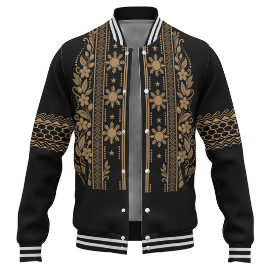 Philippines Filipinos Baseball Jacket Sampaguita Sun Filipino Heritage
