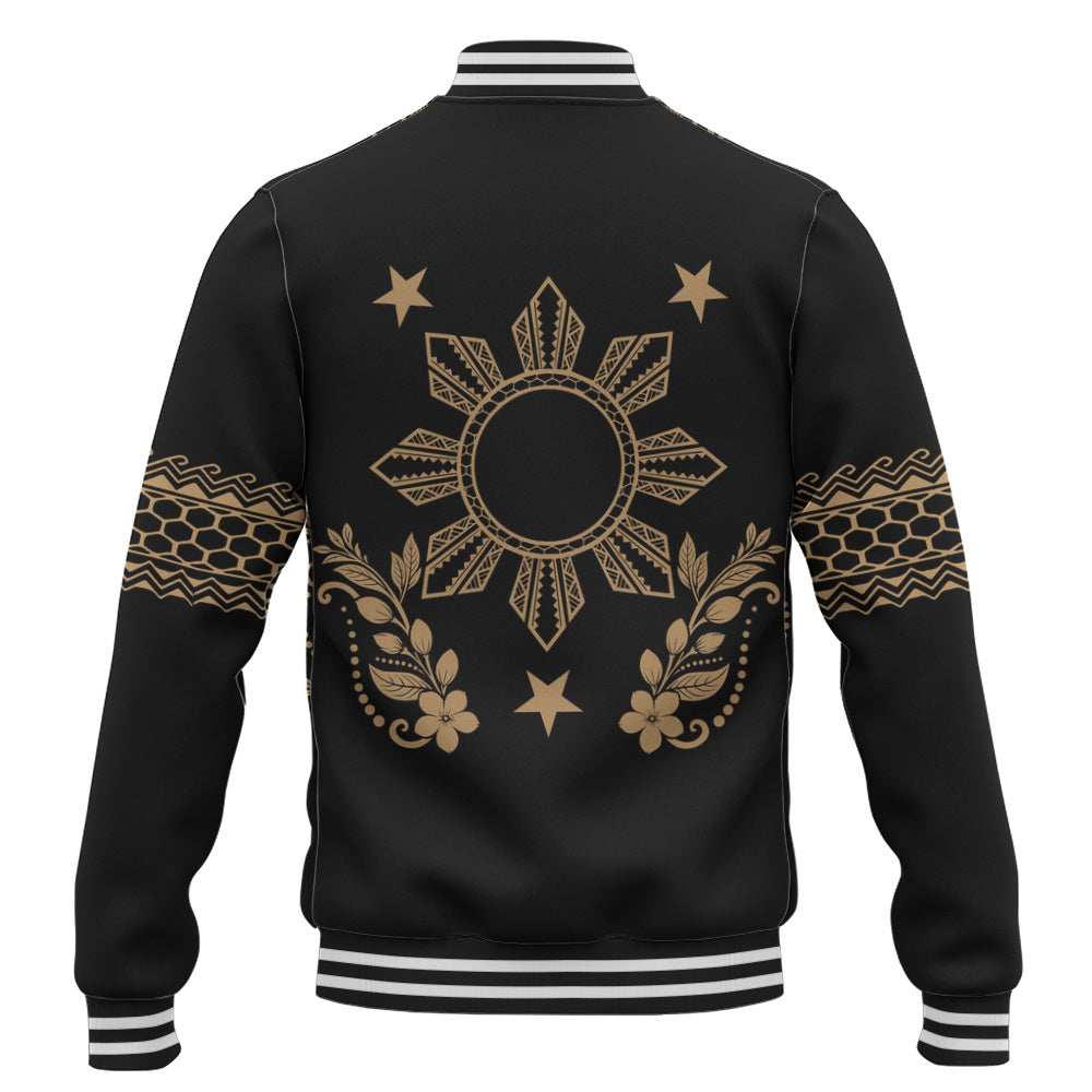 Philippines Filipinos Baseball Jacket Sampaguita Sun Filipino Heritage