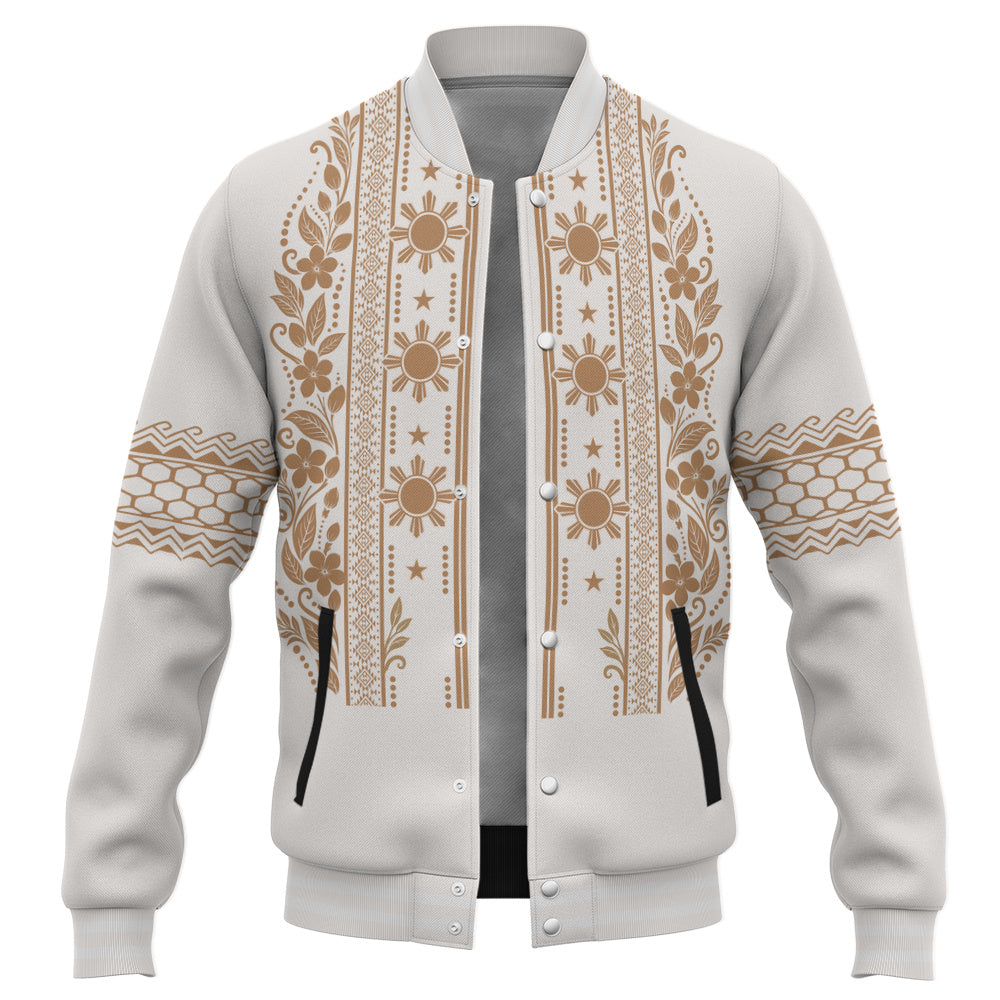 Philippines Filipinos Baseball Jacket Sampaguita Sun Filipino Heritage