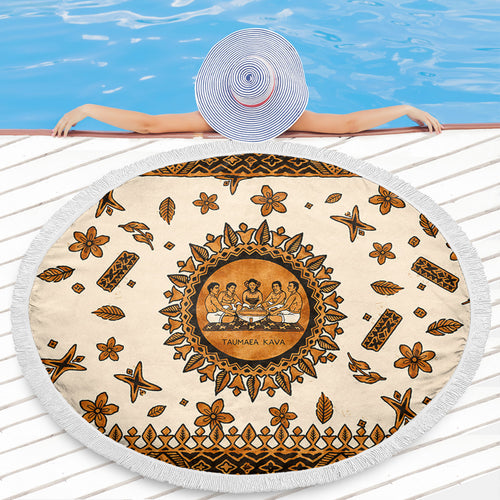 Tonga Beach Blanket Taumafa Kava Ceremony Tapa Heritage Style