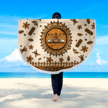 Tonga Beach Blanket Taumafa Kava Ceremony Tapa Heritage Style