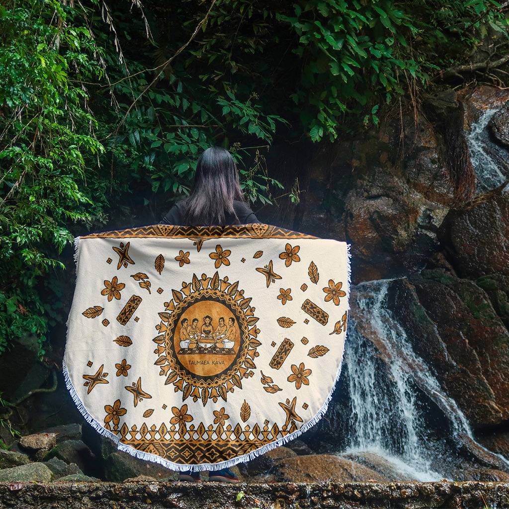 Tonga Beach Blanket Taumafa Kava Ceremony Tapa Heritage Style