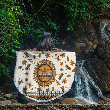 Tonga Beach Blanket Taumafa Kava Ceremony Tapa Heritage Style