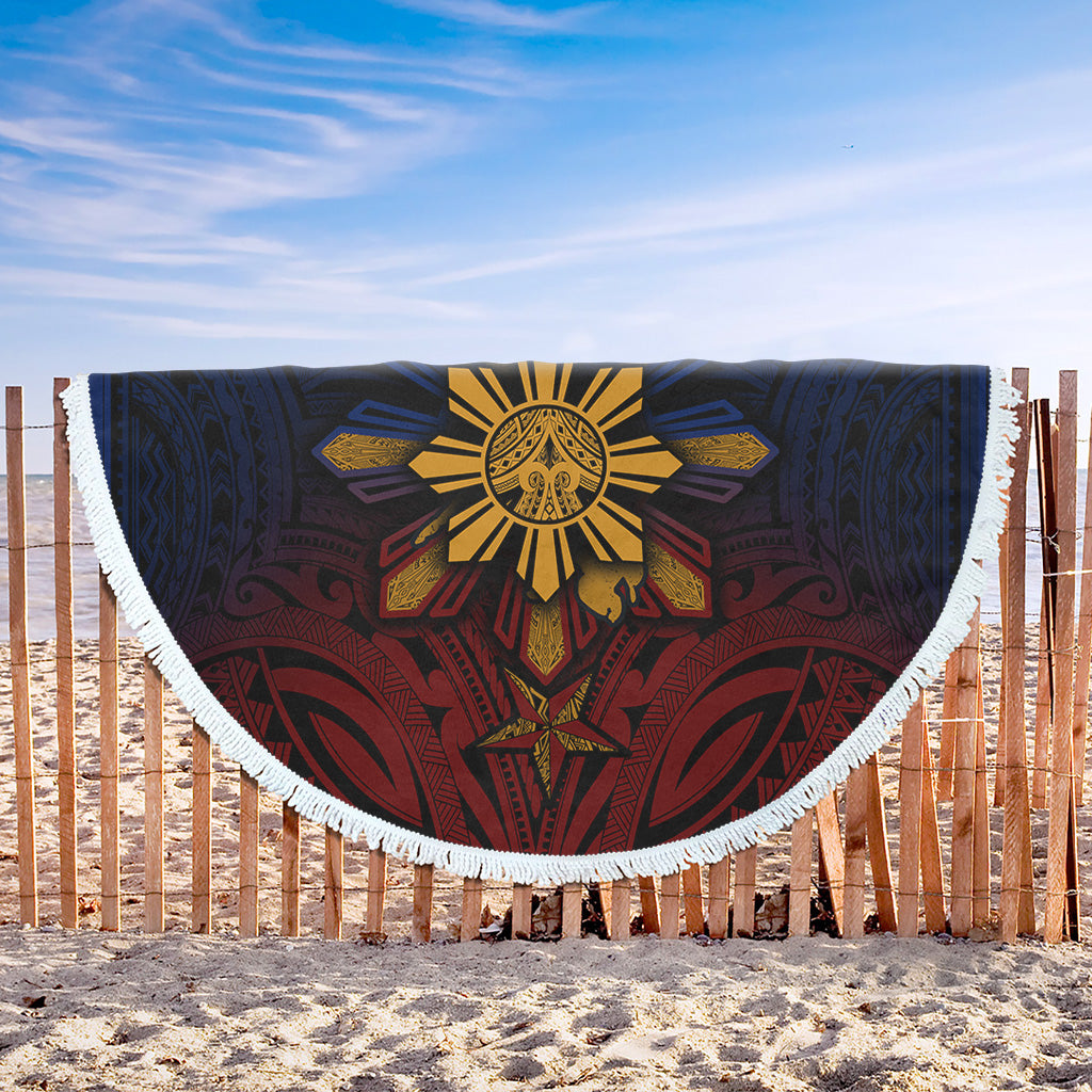 Philippines Filipinos Beach Blanket Golden Sun Islands Tribal Style