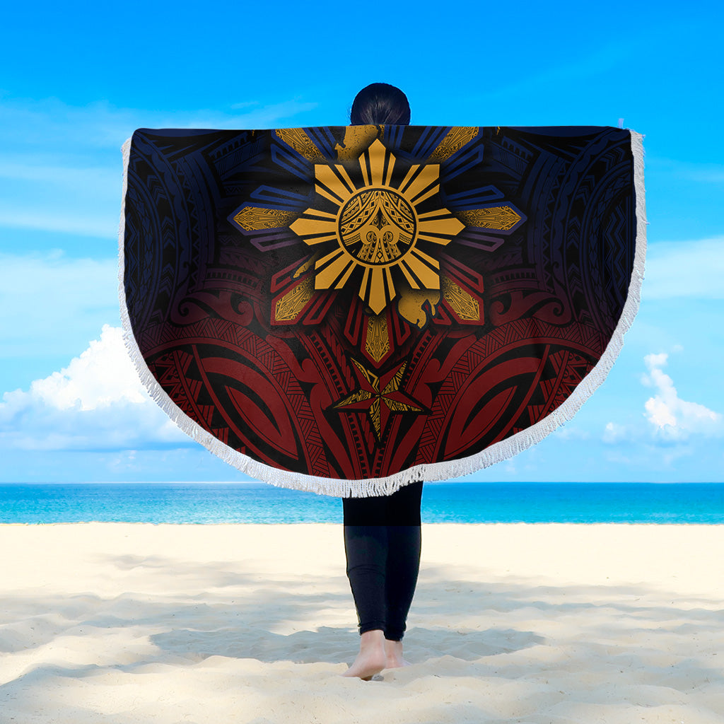 Philippines Filipinos Beach Blanket Golden Sun Islands Tribal Style