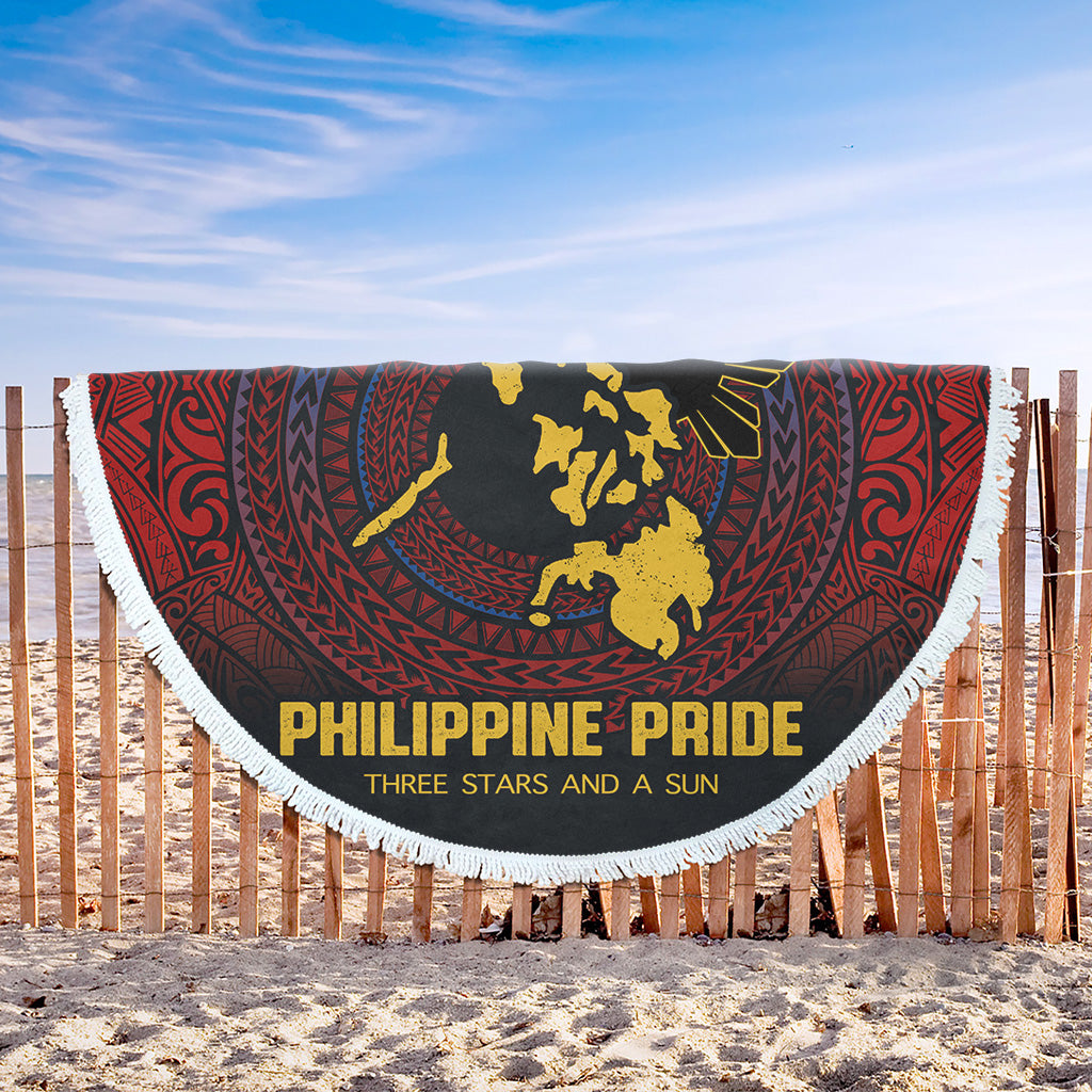Philippines Filipinos Beach Blanket Philippine Pride Three Stars and A Sun