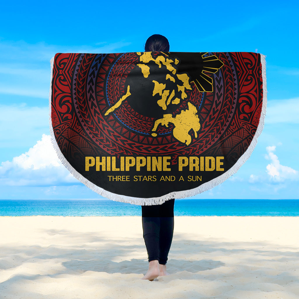 Philippines Filipinos Beach Blanket Philippine Pride Three Stars and A Sun