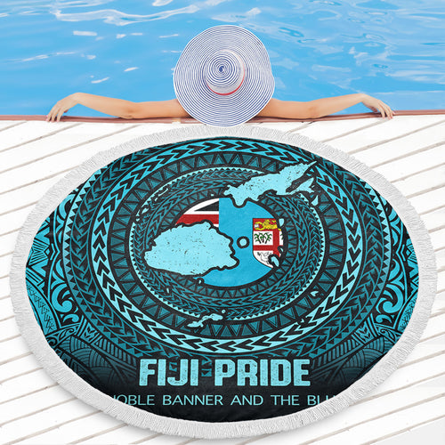 Fiji Beach Blanket Fiji Noble Banner and The Blue