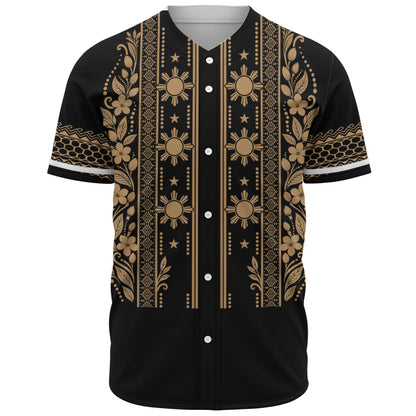 Philippines Filipinos Baseball Shirt Sampaguita With Eagle Sun Filipino Heritage