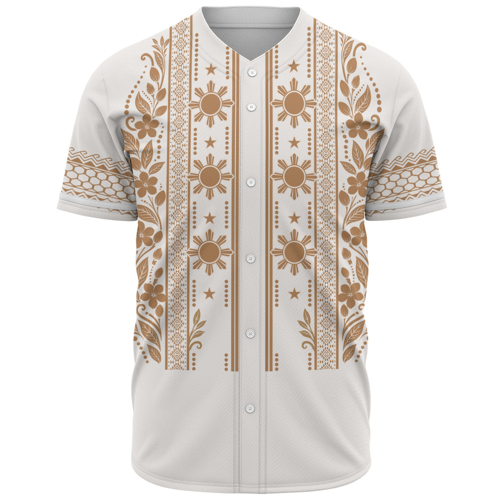 Philippines Filipinos Baseball Shirt Sampaguita With Eagle Sun Filipino Heritage