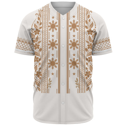 Philippines Filipinos Baseball Shirt Sampaguita With Eagle Sun Filipino Heritage