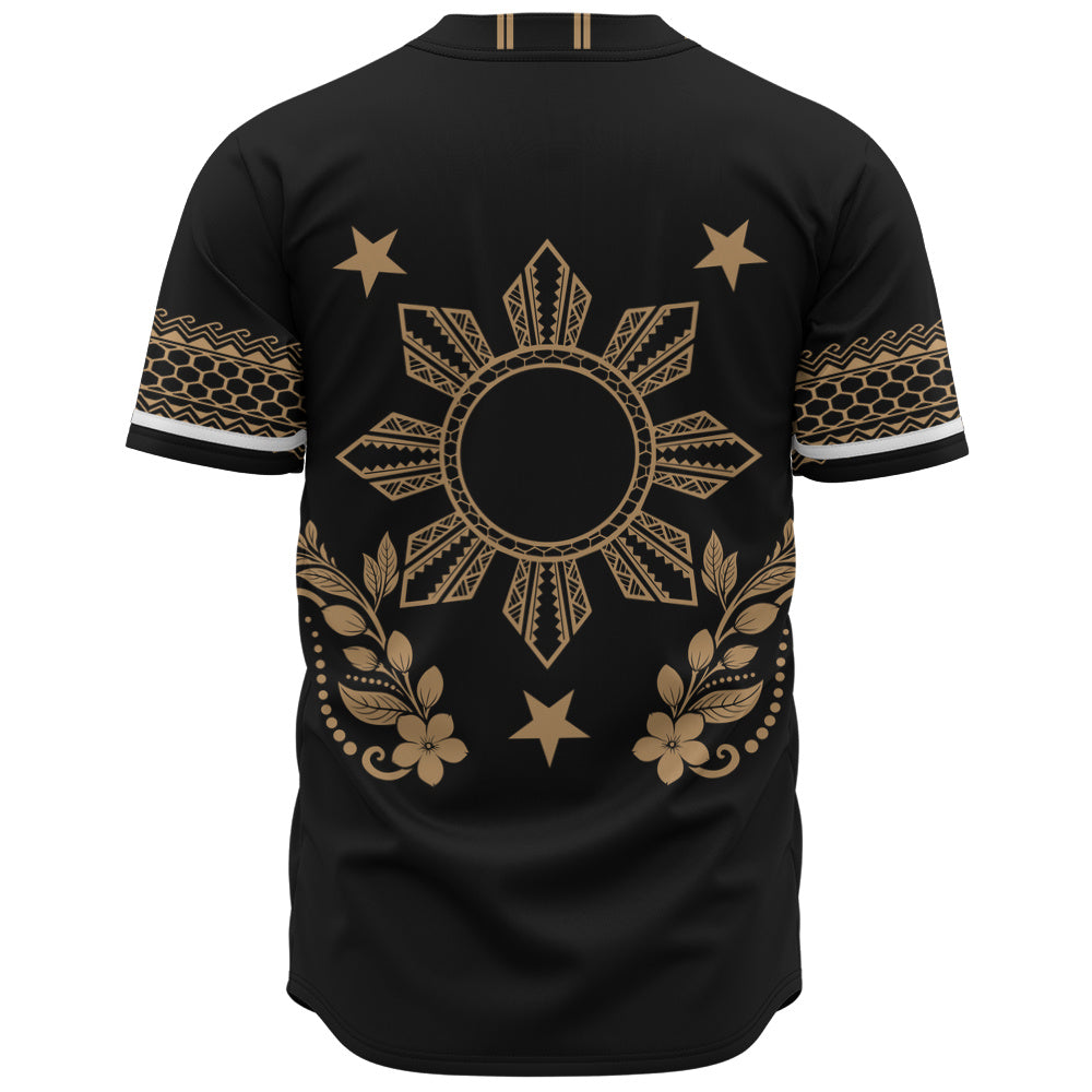 Philippines Filipinos Baseball Shirt Sampaguita Sun Filipino Heritage