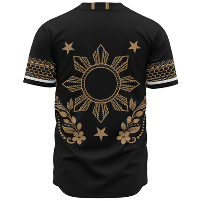 Philippines Filipinos Baseball Shirt Sampaguita Sun Filipino Heritage
