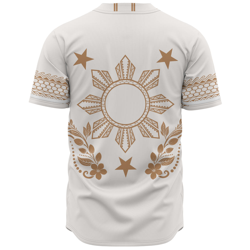 Philippines Filipinos Baseball Shirt Sampaguita Sun Filipino Heritage
