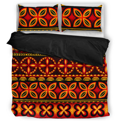 Tonga Bedding Set Ngatu Tapa Tribal Pattern