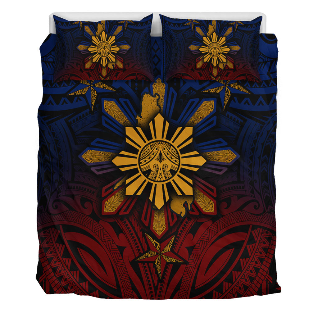 Philippines Filipinos Bedding Set Golden Sun Islands Tribal Style
