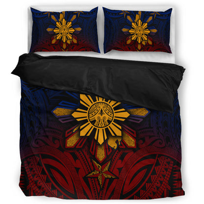 Philippines Filipinos Bedding Set Golden Sun Islands Tribal Style