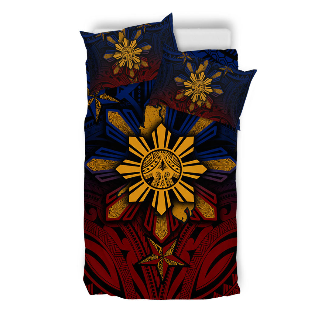 Philippines Filipinos Bedding Set Golden Sun Islands Tribal Style
